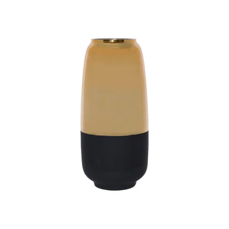 Gold and black vase