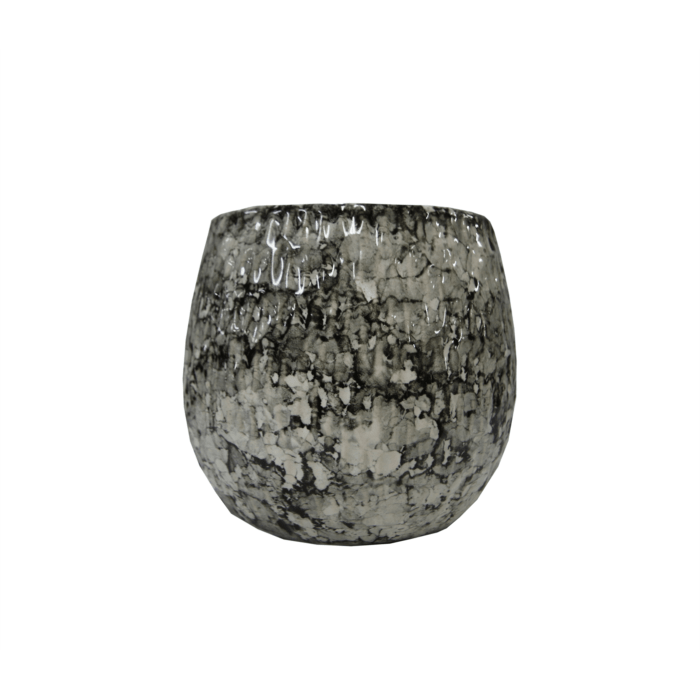 Grey spotted Ceramic pot