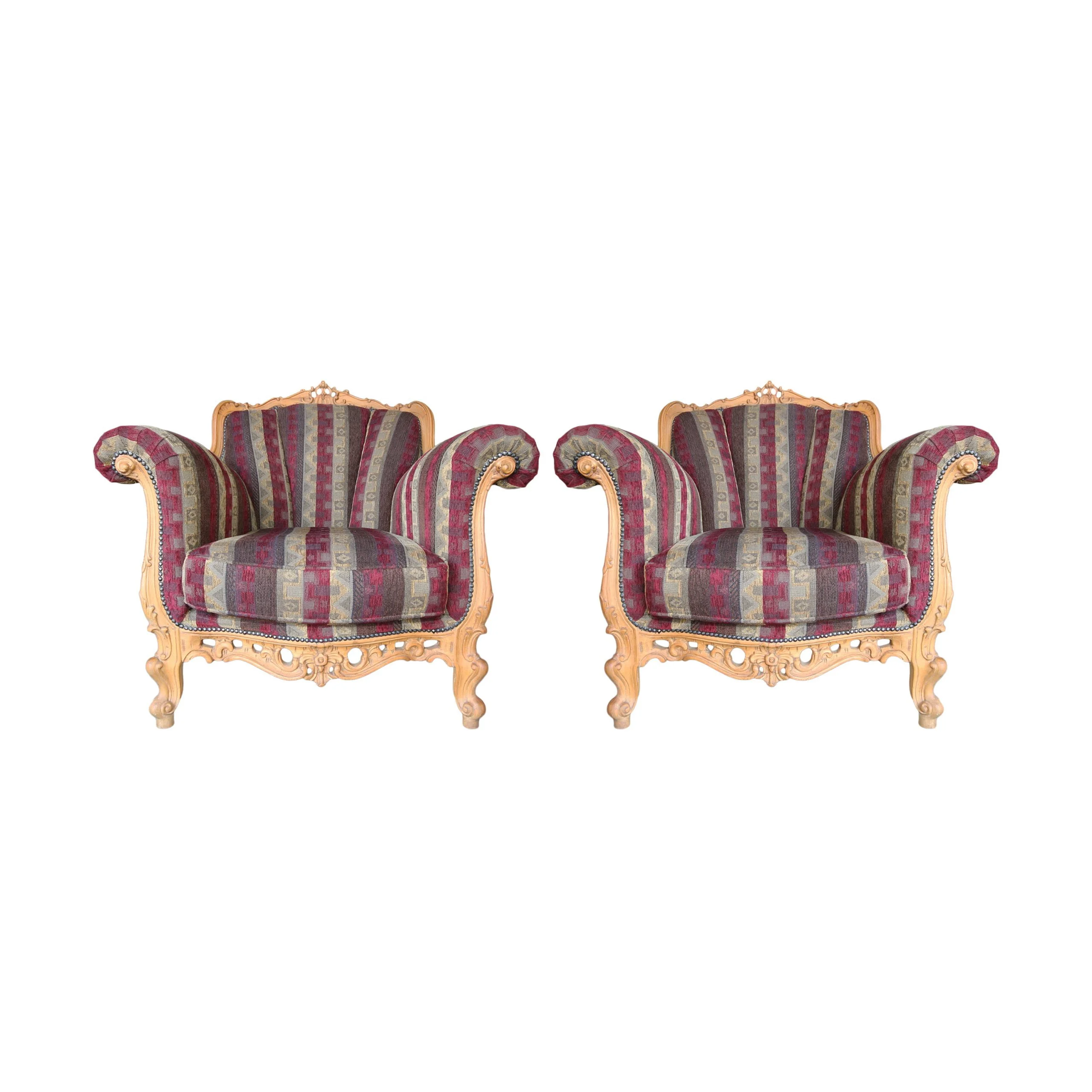 20th century french arm chairs