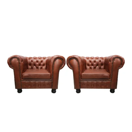 Chesterfield leather chairs