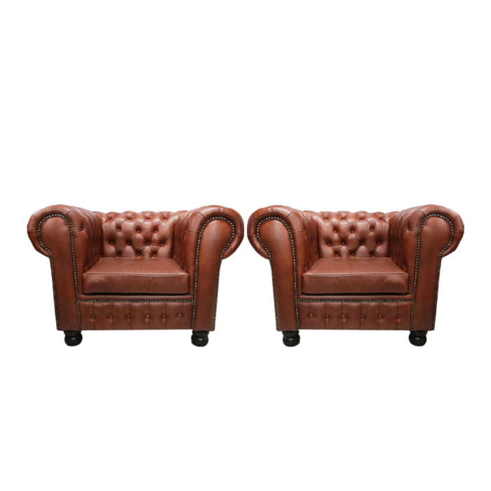 Chesterfield leather chairs