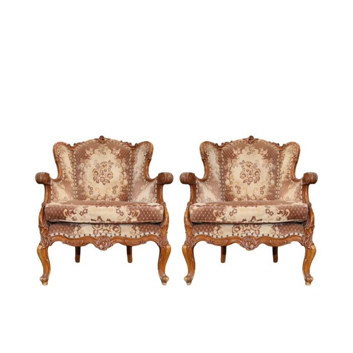 20th century carved antique French chairs