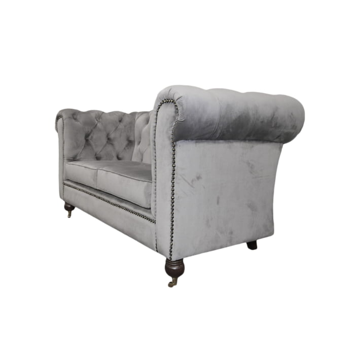 Two seater high back chesterfield