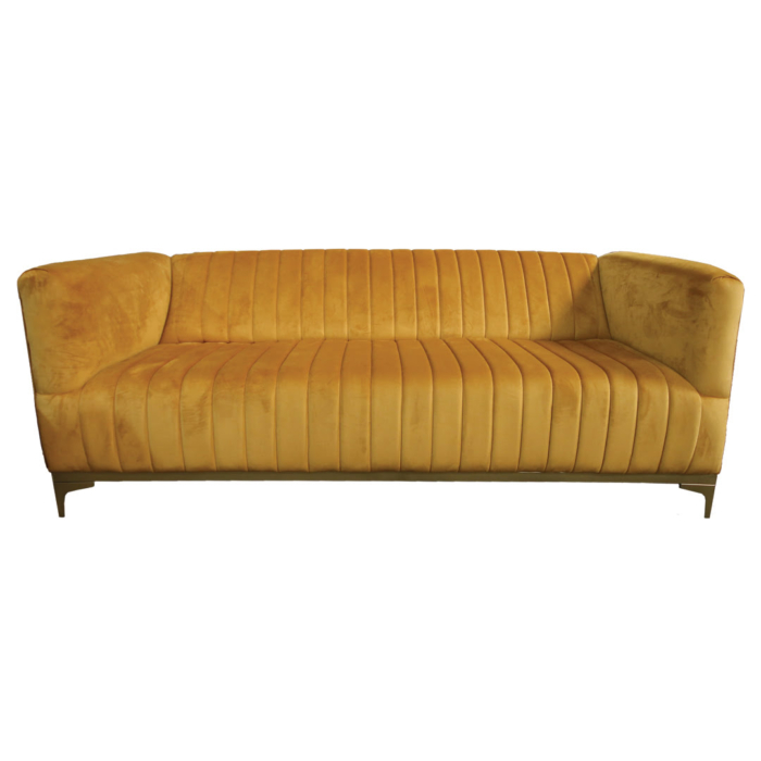 Large panel sofa Gold front