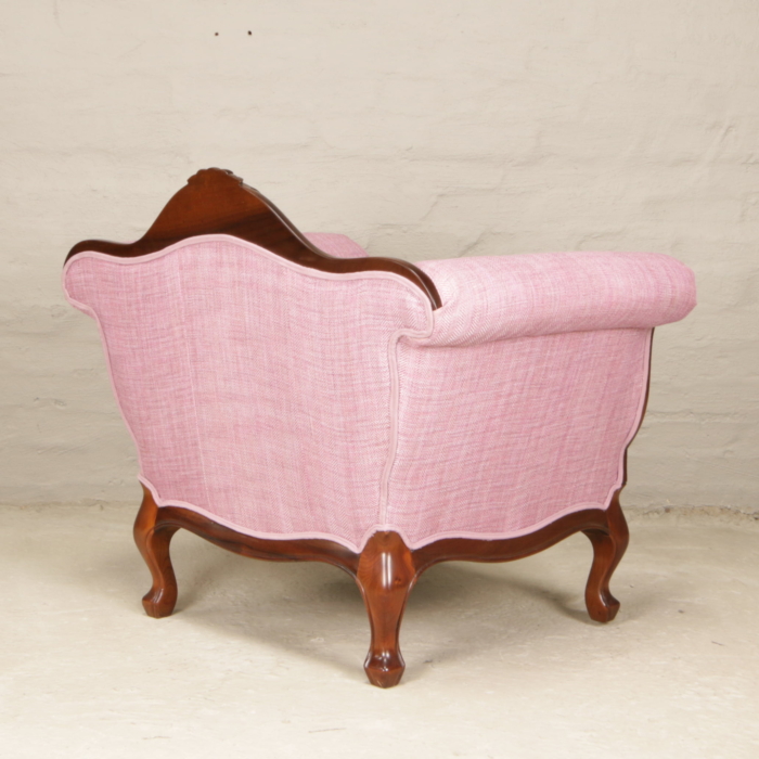 Pink victorian chair