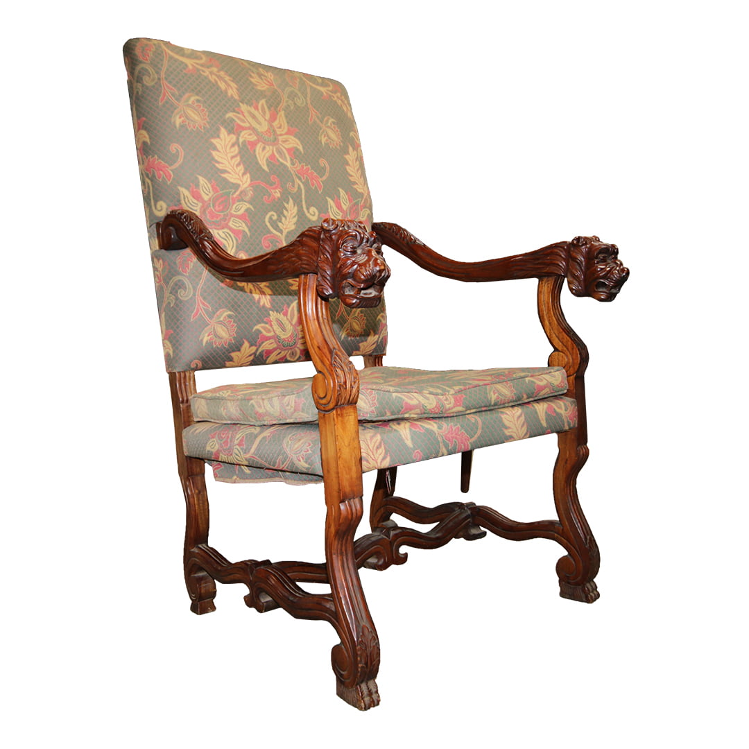 Lion head chair deals antique