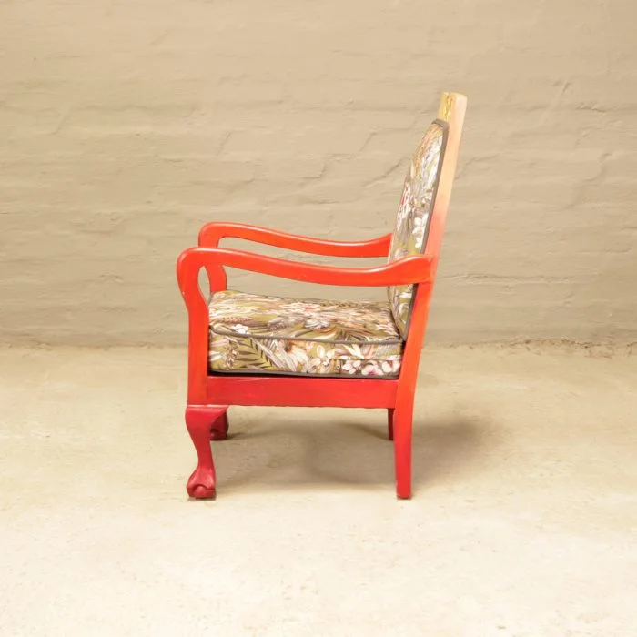 Antique ombre arm chair