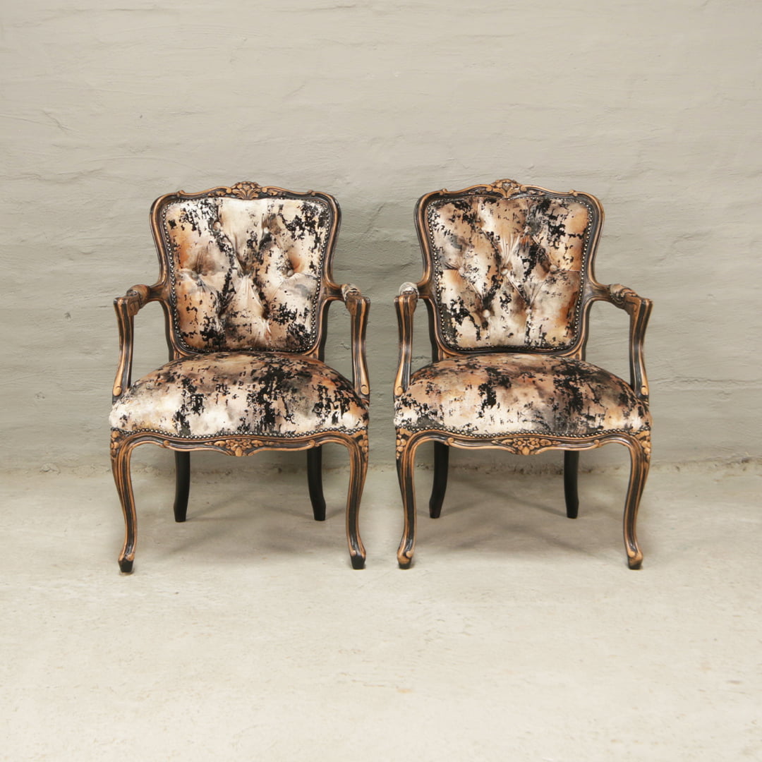 antique tufted chairs