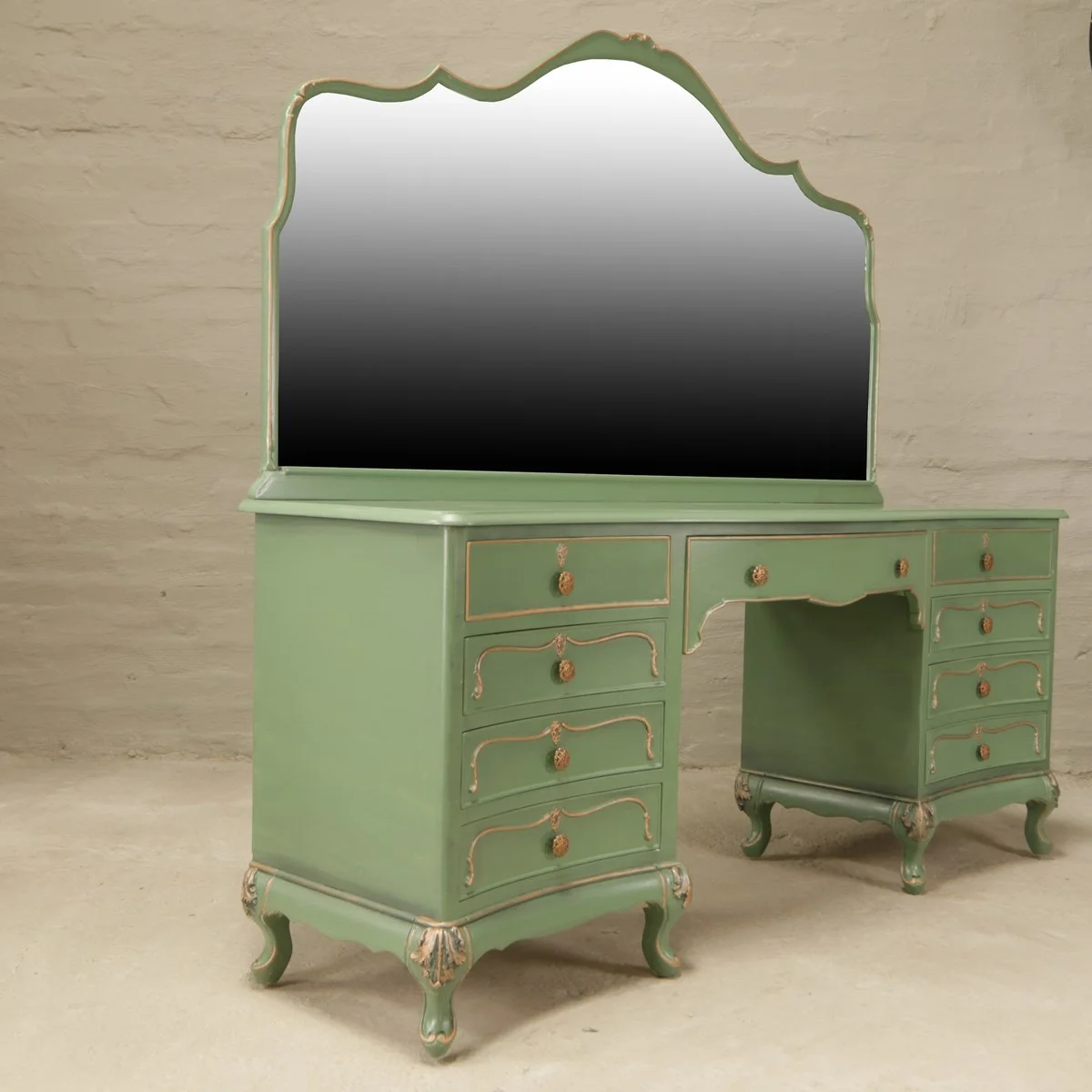 Vintage green dressing table