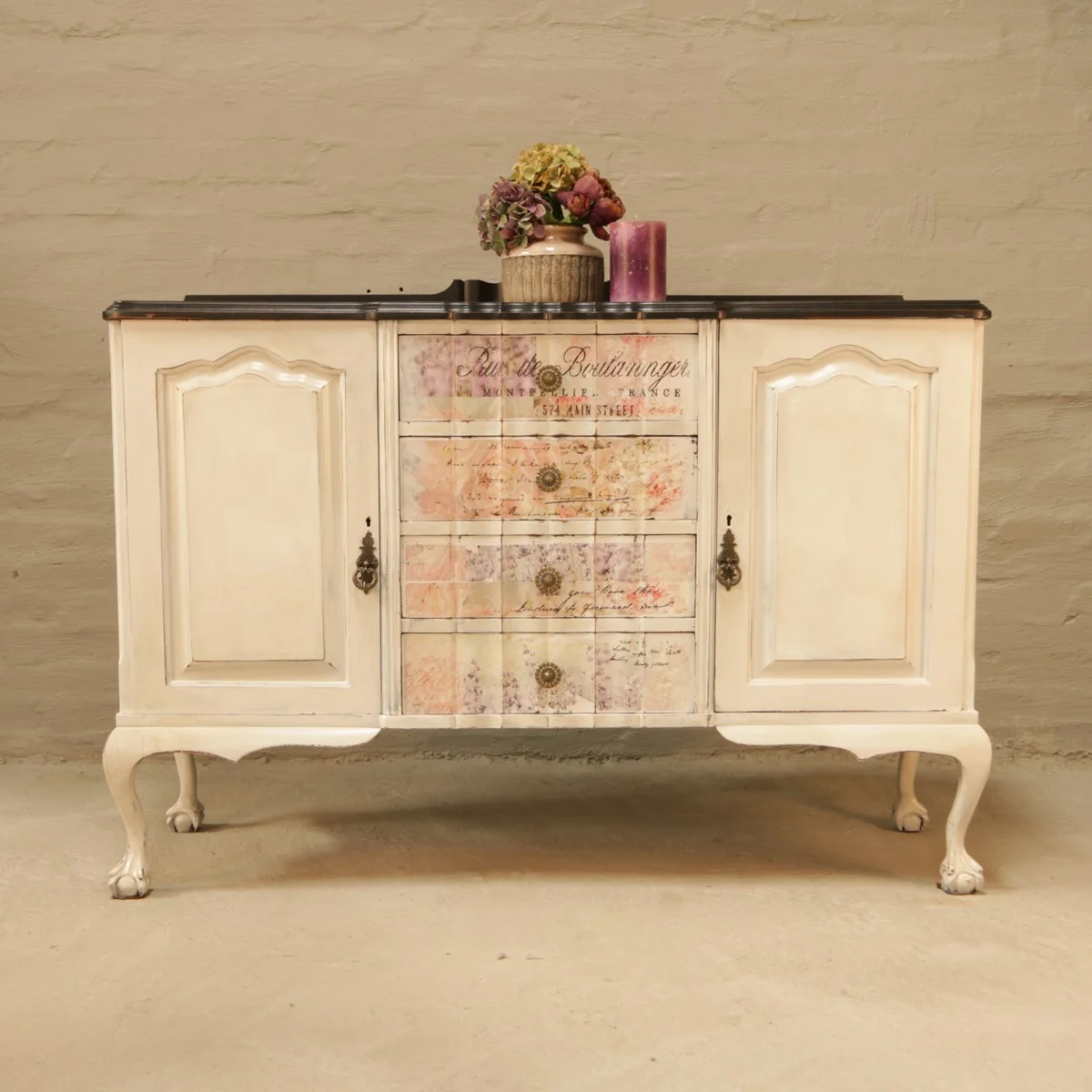 Ball and claw sideboard