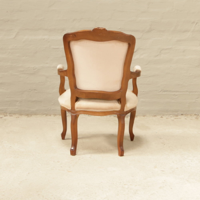 French walnut carved armchairs