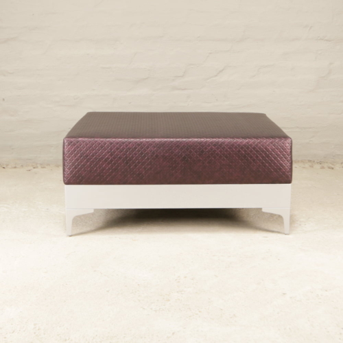 Burgundy ottoman