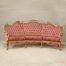 italian carved 3 seater sofa in oak