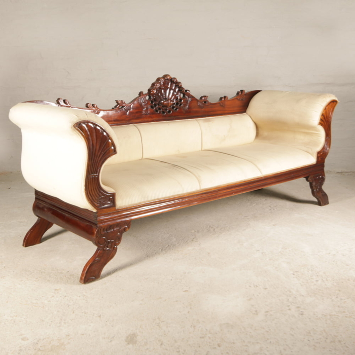 Victorian carved 3 seater