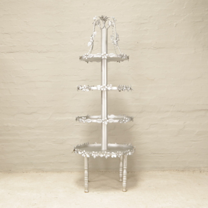 silver display stand