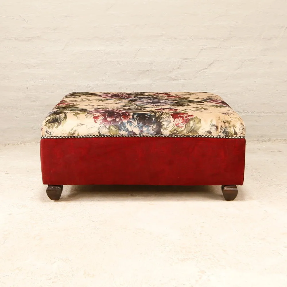 Ottoman in Warwick velvet