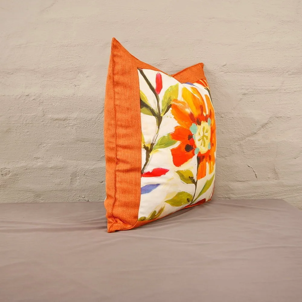 scatter 60 x 60 orange floral back different