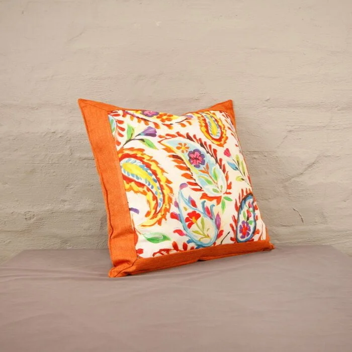 scatter 60 x 60 orange floral back different