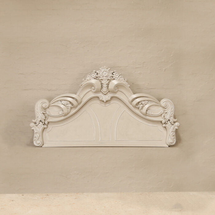 Vintage headboard in Grey and White