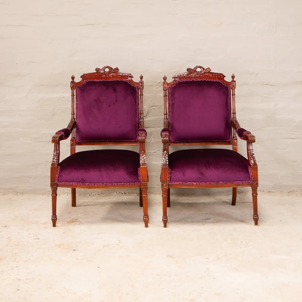 Antique Edwardian Armchairs