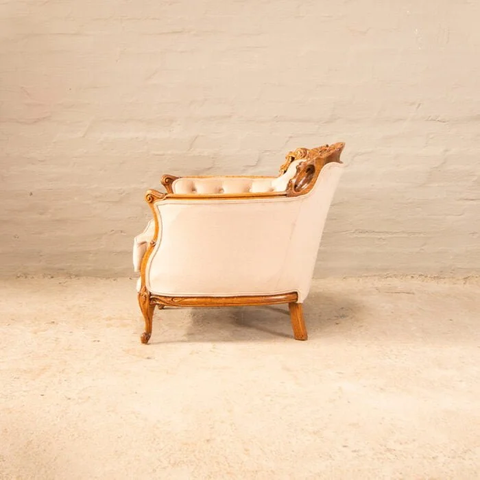 Antique Oak carved Tub chairs