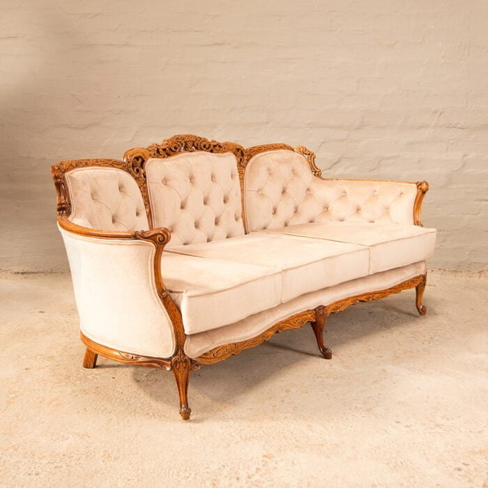 Antique Oak Carved Sofa
