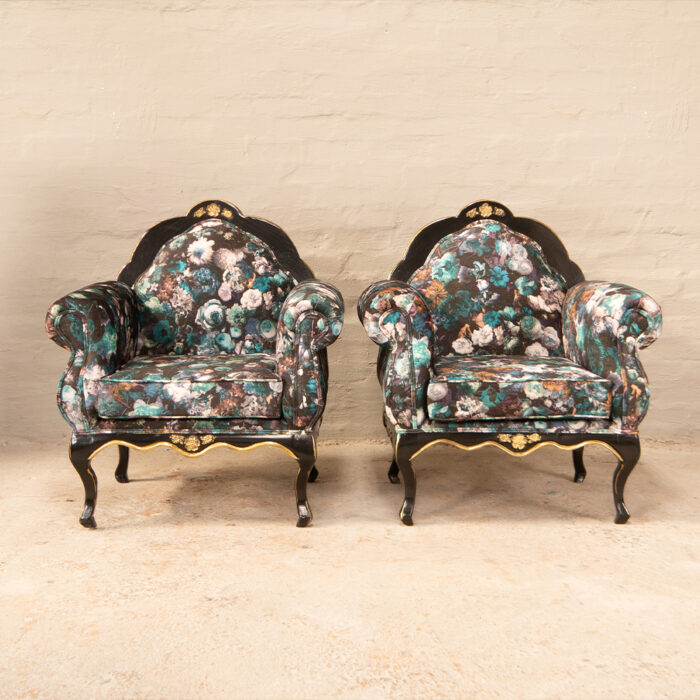 Queen Anne Style Armchairs