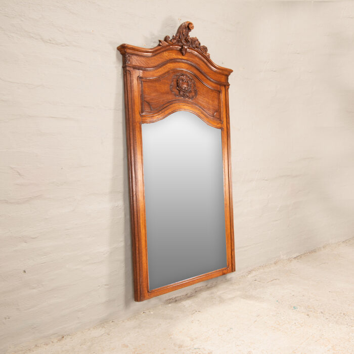 antique French style carved mirror
