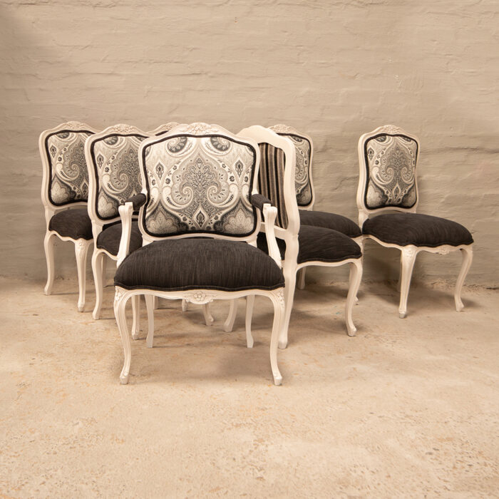 French Style carved dining chairs