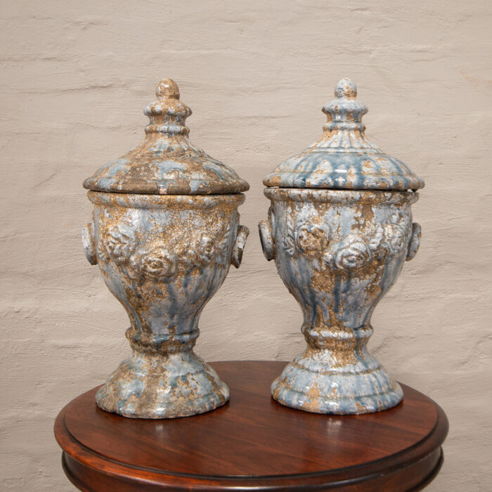Antique Terracotta urns set of 2