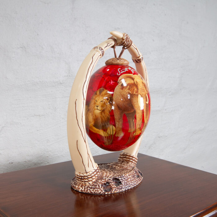 Ostrich egg ornament