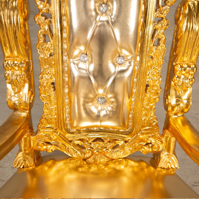 Gold throne chairs