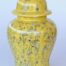 Extra large yellow daisy ginger jar