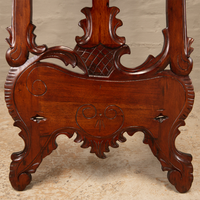 Carved Mahogany Easel