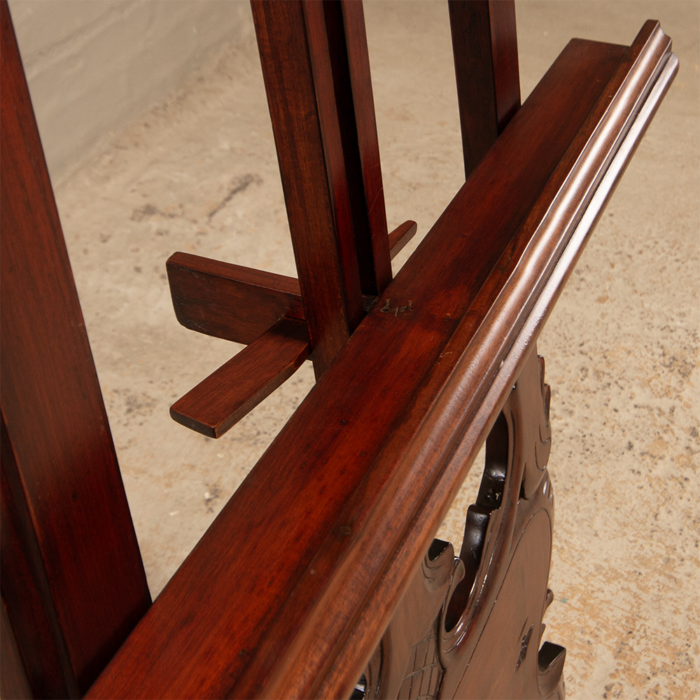 Carved Mahogany Easel