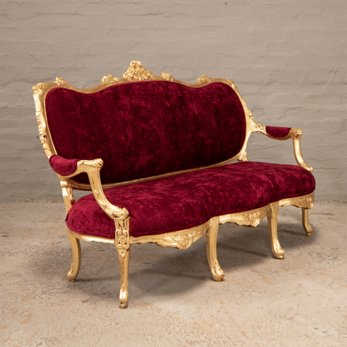 Gold Lucious Settee