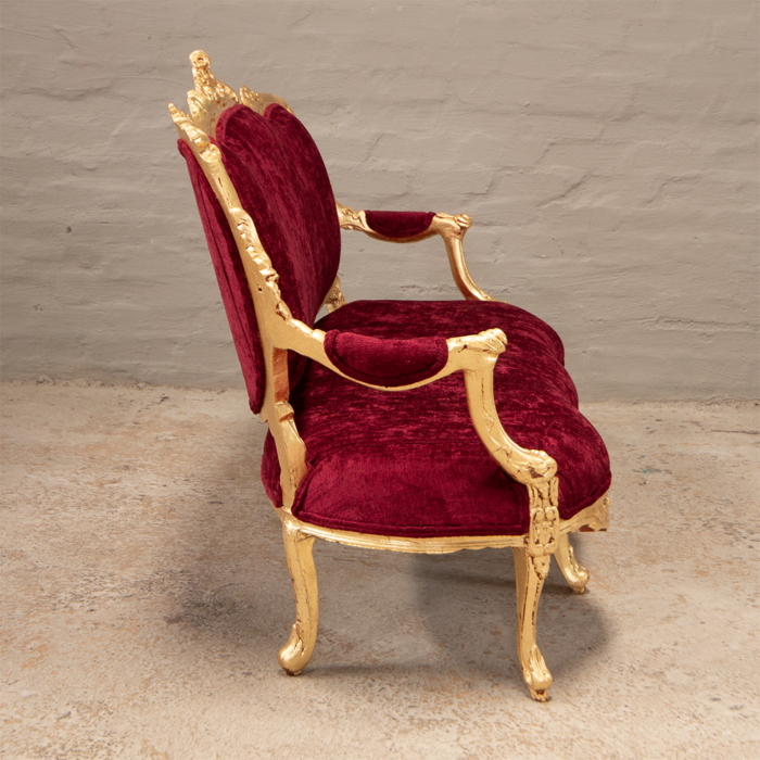 Gold Lucious Settee