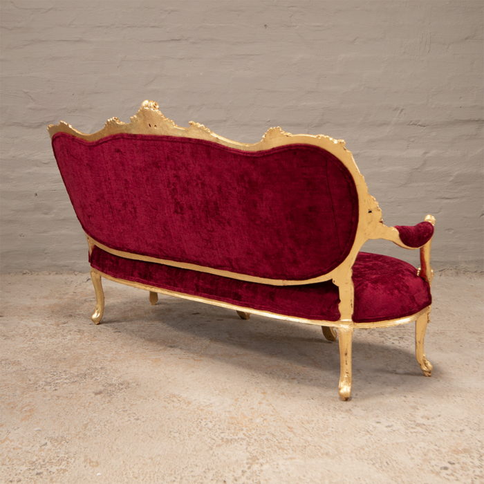 Gold Lucious Settee