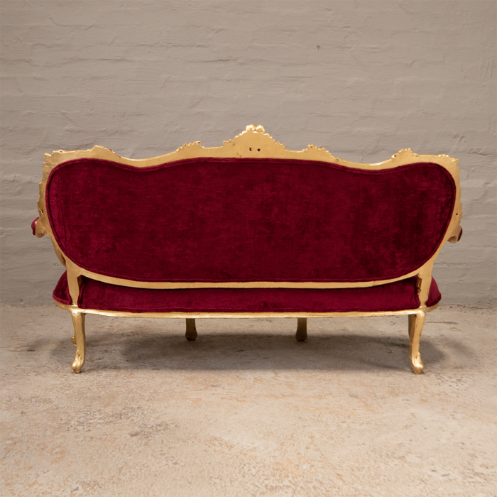 Gold Lucious Settee