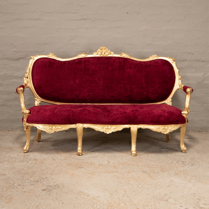 Gold Lucious Settee