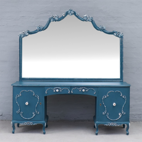 French blue dressing table