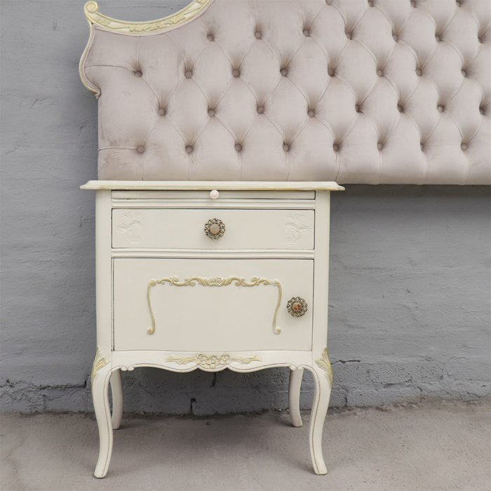 French style Headboard and Pedestals