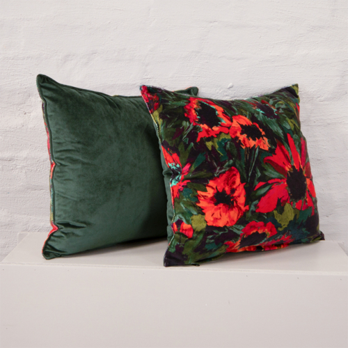 Green & Red Floral Scatters