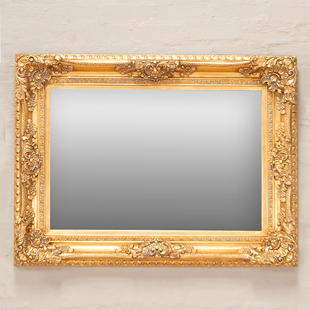 Rectangular Gold Mirror