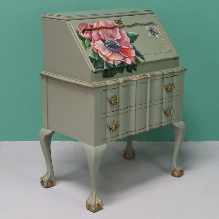 Writing Bureau Floral - Image 2