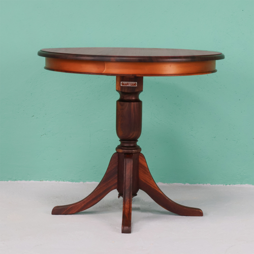 Circular lamp table