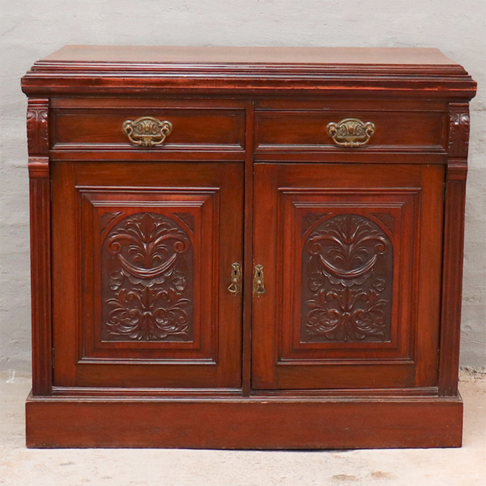 victorian walnut cabinet