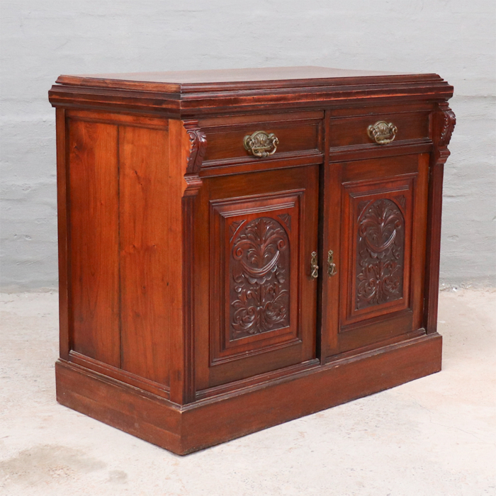 victorian walnut cabinet