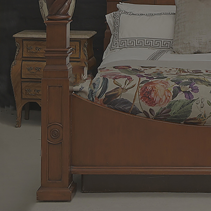 Mahogany King Size Bed - Image 4