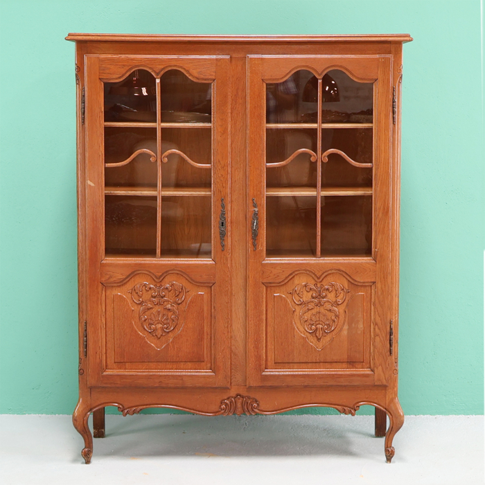 Belgian Oak Display Cabinet